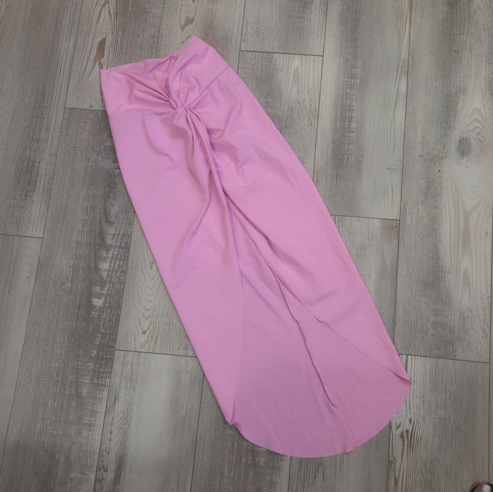 SKIMS Light Pink Swim Coverup Cinched Skirt-HOT ITEM! - Picture 4 of 8